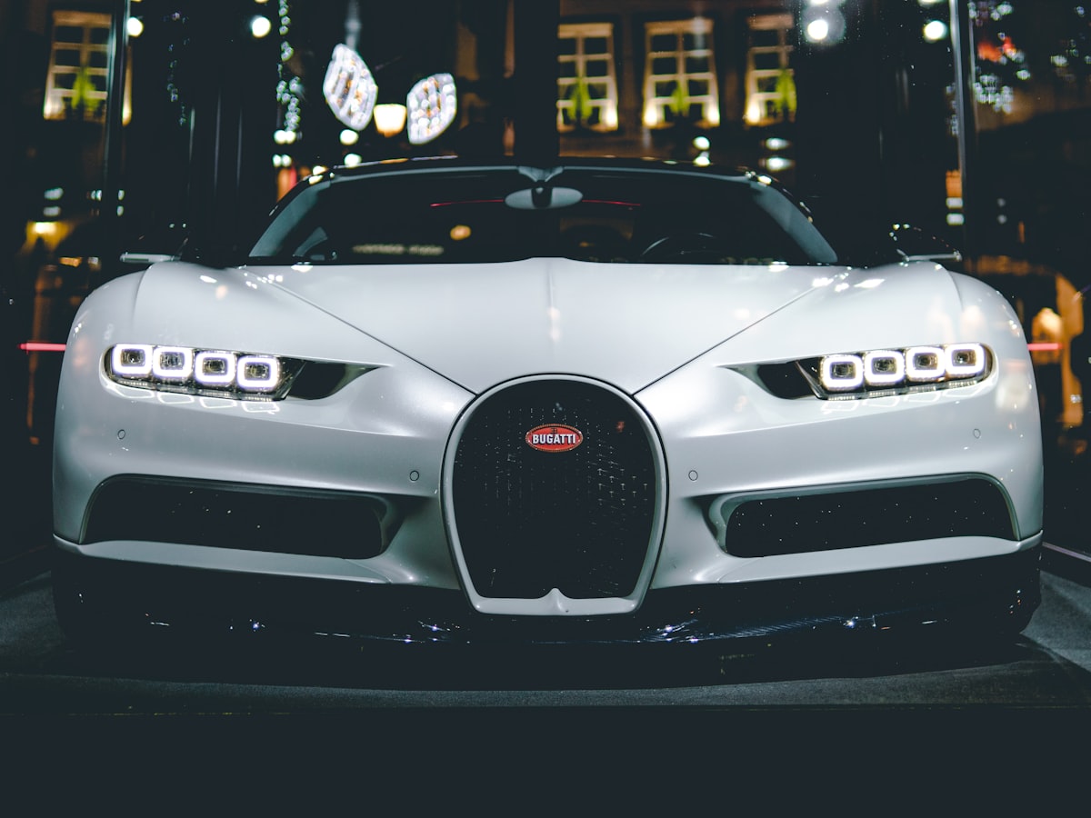 Luxury European vehicle under dramatic lighting — the calibre of vehicles Details That Matter works on
